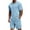 Light Blue, variant on COOFANDY Men's 2 Pieces Outfits Quarter Zip T Shirt and Shorts Set Casual Athletic Suit Summer Tracksuits