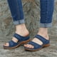 thumbnail image 5 of Sandalias de mujer de PU artificiales con boca de pez de verano, zapatos de mujer de tacón Extra transpirables ilimitados, 5 of 5