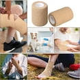 thumbnail image 5 of Luxtrada 12PCS Self Adhesive Bandage Wrap Grip Cohesive Elastic Tape 2" x 5yds for Tattoo Machine Grip, Sports Tape, Pet (Skin), 5 of 5
