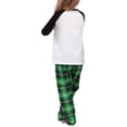 thumbnail image 5 of KelaJuan Family Matching Christmas Pajamas, Romper/ Letter Print Long Sleeve Tops and Plaid Pants Sleepwear Set, 5 of 5