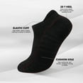 thumbnail image 5 of Smilooen Athletic Ankle Mens Socks Cushioned Low Cut Socks for Men Black Ankle Socks Value Pack 14 Pairs, 5 of 6