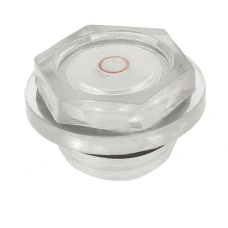 - Unique Bargains 26mm Thread Diameter Air Compressor Liquid Sight Glass Clear Black