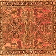 thumbnail image 1 of Ahgly Company Indoor Square Oriental Orange Traditional Area Rugs, 4' Square, 1 of 1