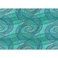 thumbnail image 1 of Ahgly Company Machine Washable Indoor Rectangle Transitional Dark Cyan Green Area Rugs, 7' x 9', 1 of 7