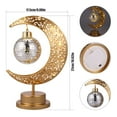 thumbnail image 2 of Lunar Lamp Moon Light Disco LED Table Lamp Moon Bedside Lamps Magic Moon Shape Night Light Battery Powered Creative Hanging Ball Moon Lamp Romantic Bedside Decoration, 2 of 9