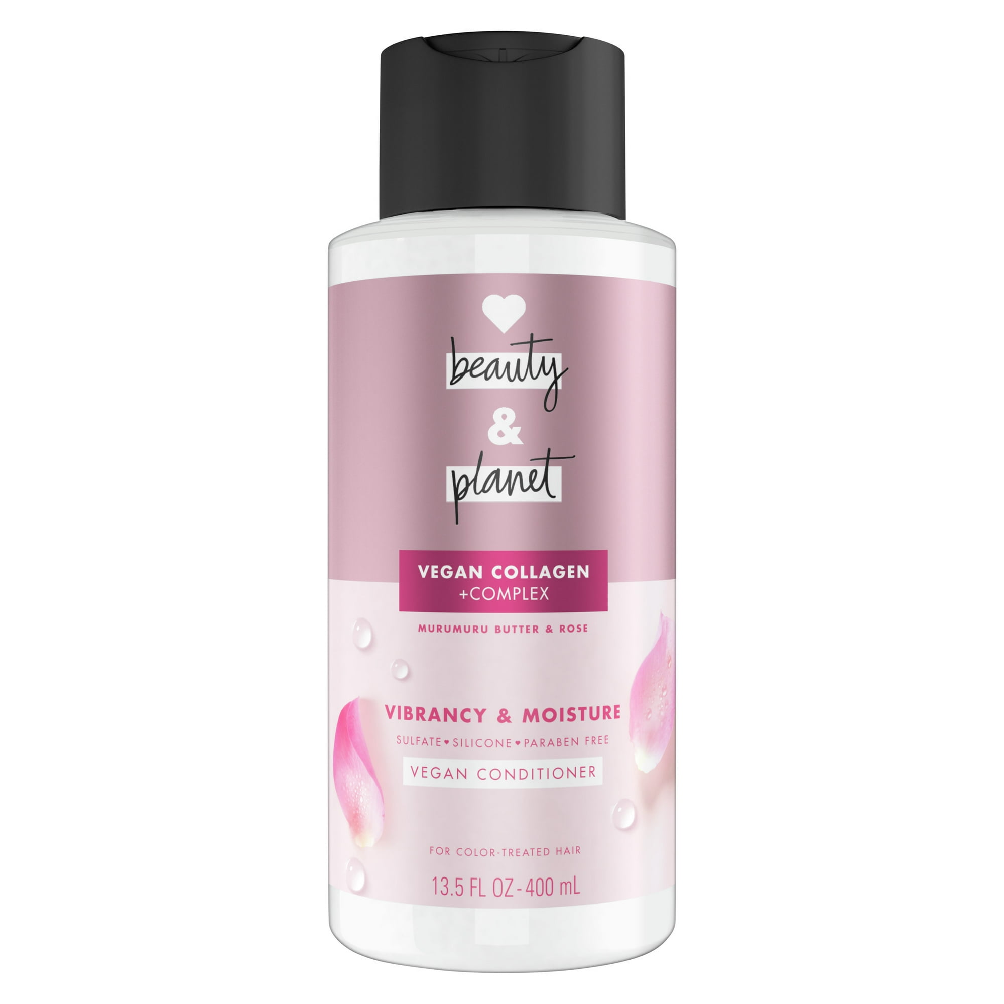 Love Beauty and Planet Vegan Collagen Moisture Conditioner for Women Murumuru Butter & Rose, 13.5 oz