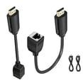 thumbnail image 2 of QJUHUNG HDMI Extender Over CAT5e/6 Cable Long-Distance HD Signal Transmission Up to 60m  Stable Audio and Video Output, 2 of 9