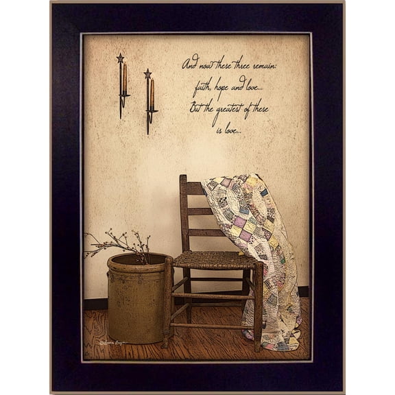 TrendyDecor4U These Three Remain By Susan Boyer Printed Wall Art BOY125B-712