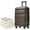 24inch Brown, variant on LHSHID Hardshell ABS Luggage Set,24-Inch Checked Suitcase with Spinner Wheels,Lightweight Travel Luggage with 2 Packing Cubes for Men Women