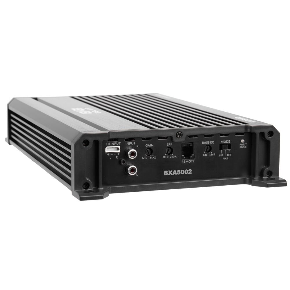 Belva BXA5002 Class-A/B 2-Channel Car Audio MOSFET Amplifier 500W w/ Remote Subwoofer Control