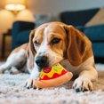 thumbnail image 1 of Squeaky Pizza Toy for Puppies Interactive Play Chew Teething and Training Material for Small Dogs, 1 of 3