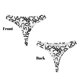thumbnail image 3 of Fotbe Hand Drawn Snake Tanga Sin Costuras para Mujer con Estampado – Panties Invisibles, Transpirables y Cómodos para Uso Diario-Large, 3 of 6
