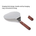thumbnail image 4 of facefd Stainless Steel Pizza Spatula Paddle Cake Lifter Cookies Baking Tray Kitchen with Wooden Handle, 4 of 6
