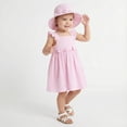 thumbnail image 7 of Sperry Seersucker Woven Dress with Panty and Sun Hat (Baby Girls), 3 Piece Set, Sizes 3M-24M, 7 of 7