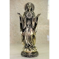 eSplanade - Mother Mary Holy Sculpture Spiritual Idols Religious Statues | Holy Statue of Christians | Home Decor | Brass - 16" Inches (Big Size)