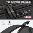 thumbnail image 6 of New York Xpress 3-Piece Hardside Luggage Set,20/26/30 Inch Expandable Spinner Suitcases w/TSA Lock, Black - DQ135, 6 of 10
