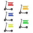 thumbnail image 4 of Yuarrent 4 piezas, tira reflectante, accesorios para patinete, calcomanía autoadhesiva a prueba de polvo, pegatina para bicicleta, tiras de Patinetes eléctricos Verde, 4 of 6