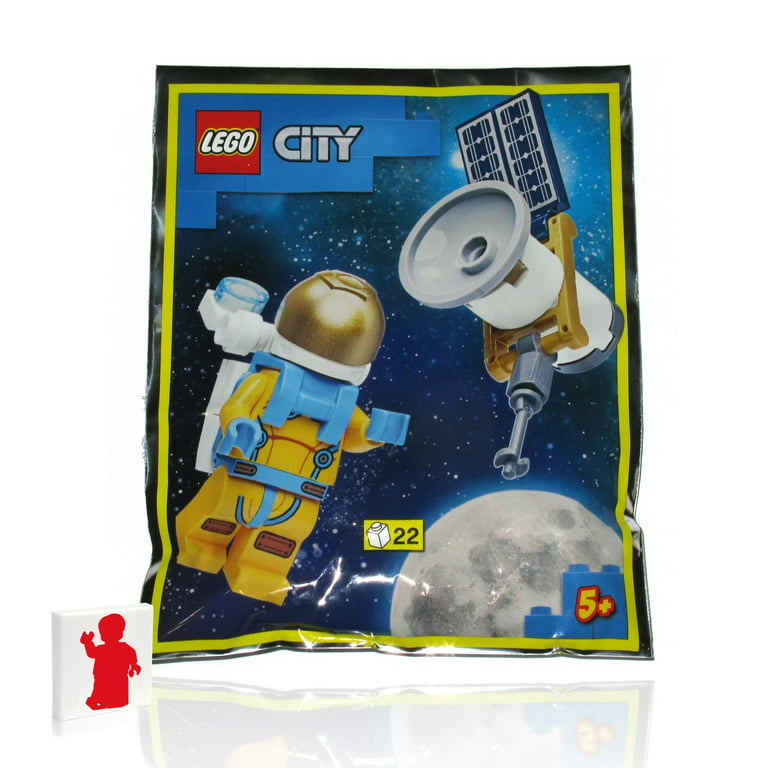 LEGO City Minifigure Space Port - Astronaut (with Jetpack and Satellite 🛰  ) 22 Pieces Foil Pack