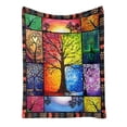 thumbnail image 4 of CaiYueKe Small Size Flannel Blanket, 39x27.6 Inch Soft Warm Nap Blanket, Print Flannel Throw for Sofa Bed Camping, Lightweight Cozy Blanket, Gift for Holiday Thanksgiving Christmas, 4 of 7