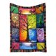 thumbnail image 4 of Decoración del hogar, decoración de habitaciones, decoración de paredes Manta pequeña estampada de 99 x 70 cm (39 x 27,6 pulgadas), manta suave y cálida para siestas, adecuada para sofá cama, camping, 4 of 6