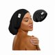 thumbnail image 1 of wonima11 100% Mulberry Silk Bonnet for Sleeping for Curly Hair and Braids, Wrap with Adjustable Strap for Women and Men,Real Silk, Not Satin（1Pc,Black）, 1 of 1