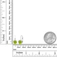 thumbnail image 6 of Gem Stone King 925 Sterling Silver Yellow Lemon Quartz Dangle Earrings for Women | 3.70 Cttw | Gemstone Birthstone | Round 8MM, 6 of 6