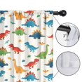 thumbnail image 4 of Blackout Kids Curtains,White Cartoon Dinosaurs Pattern Childrens Insulated Curtains Set Of 2,Bedroom Essentials,Toddler Room Decor 42"x54", 4 of 5
