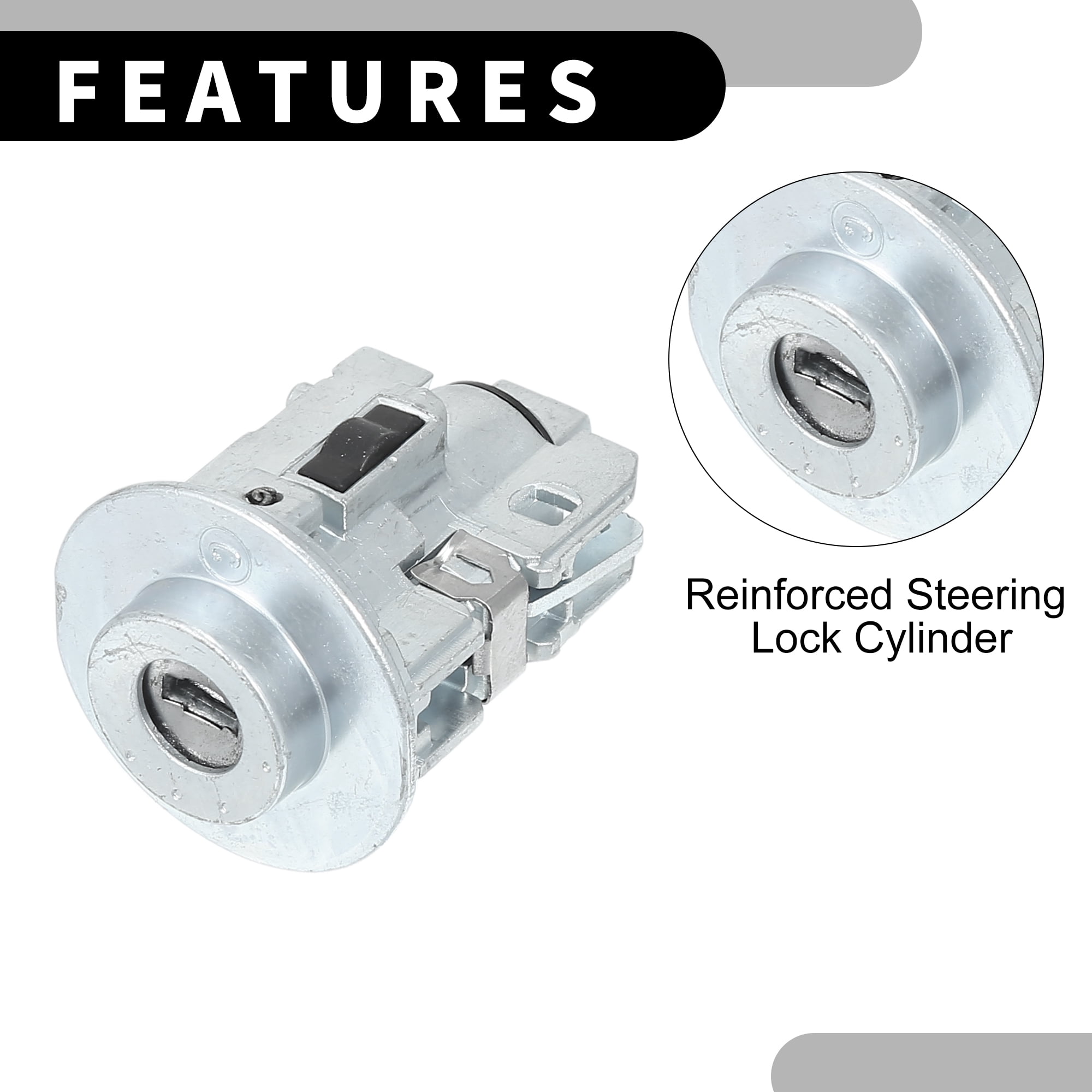 Unique Bargains Ignition Lock Cylinder W/ Keys No.6905704030 - Car Ignition Switch Lock