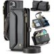 thumbnail image 1 of funda para iPhone 13 Mini, Funda para teléfono tipo Billetera Cruzada con Soporte de Bloqueo RFID, Ranuras para Tarjetas de Carga Inalámbrica Anticaídas, Bandolera de Cuero PU, 1 of 9