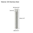thumbnail image 2 of 8x50mm 304 Stainless Steel Dowel Pins, 5 Pack Knurled Head Flat End Dowel Pin, 2 of 6