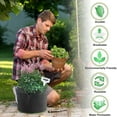 thumbnail image 6 of 12 Pack Grow Bags, 3 Gallon Thick Fabric Pots for Plants, Sturdy Handles & Reinforced Stitching, Labels Included, Black, 6 of 10