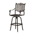 thumbnail image 4 of Christopher Knight Home Avon Cast Aluminum Copper Outdoor Bar Stool by  - 22.00" D x 25.50" W x 49.75" H, 4 of 5