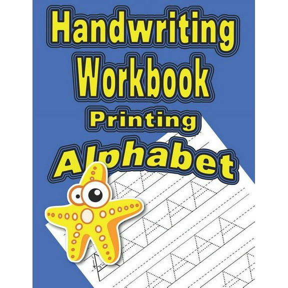 Blue: Handwriting Workbook: Printing - Alphabet (Paperback)(Large Print)