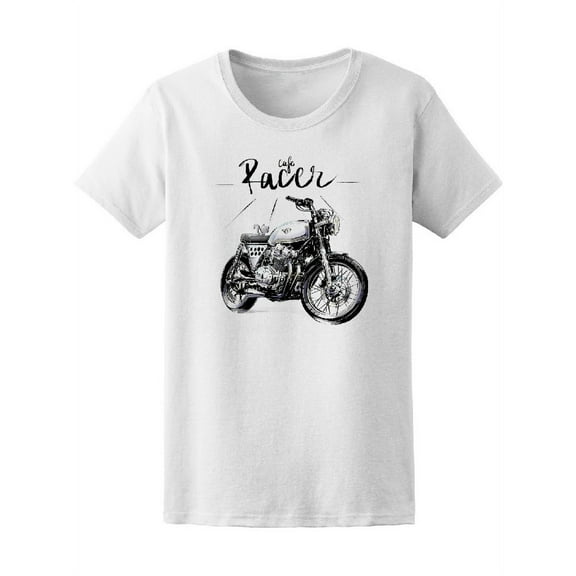Motorcycle Cafe Racer T-Shirt Women -Image by Shutterstock, Female XX-Large