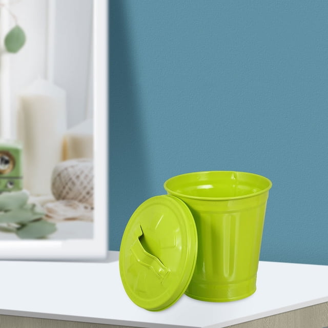 unbranded 2Ud Basurero Metálico Con Para Oficina Y Hogar Multifuncional Como Florero Y Porta Lápices