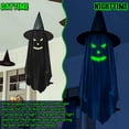 thumbnail image 3 of 2 Pack Halloween Hanging Decorations Outdoor, Hanging Spooky Ghost with Glowing Face in the Dark, Halloween Decorations Decor Outdoor Outside for Garden, Tree, Porch, Lawn, 3 of 6