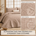 Pie Fall Pattern California King Size Quilt Bedding Set Burlwood Bedspreads - Cal ...