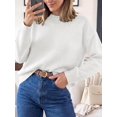 thumbnail image 6 of BTFBM Oversized Sweaters for Women Fall Clothes Crewneck Winter Outfits Drop Shoulder Tunics, Long Sleeve Pullover Tops, Loose Fit Tunic Tops, Casual Cozy Fashion Clothing, Going Out Outfits, 6 of 11