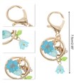 thumbnail image 2 of Unique Bargains 1 Pc Handbag Charms Keychains Durable Flower Bag Accessories Blue Gold Tone, 2 of 5