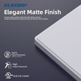 thumbnail image 4 of 1-Gang Screwless Decorative Wall Plate, Unbreakable Thermoplastic Faceplate, UL Listed, 10-Pack, White, 4 of 8