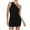 A01#Black, variant on Women's Sexy Ruched Bodycon Dresses Vintage Elegant Formal One Shoulder Sleeveless Pencil Mini Dress for Prom Party