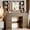 44.88" Walnut, variant on UGTOO 44.8" Black LED Vanity Desk with Hollywood Lights & Charging Station, Modern Makeup Table with 5 Drawers, 2 Cabinets & 3 Lighting Modes, Large Dressing Table for Women