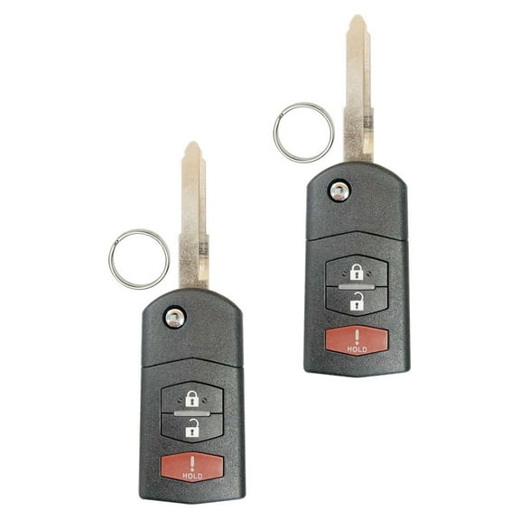 Keyless Entry Remote Car Key Fob for Mazda 2 5 CX-7 CX-9 BGBX1T478SKE125-01 315Mhz 4D63-80 Chip (2 pack)