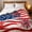 D, variant on 4th of July Patriotic Throw Blanket, American Flag & Fireworks Plush Blanket