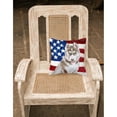 thumbnail image 2 of Carolines Treasures BB9696PW1818 Siberian Husky Grey Patriotic Fabric Decorative Pillow  18H x18W multicolor, 2 of 2