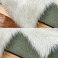 thumbnail image 5 of Alfombras lisas de piel de oveja suave de dos corazones, funda para silla peluda, taburete para sofá, cojín para asiento, alfombra, manta para dormitorio, sofá y suelo, 5 of 5
