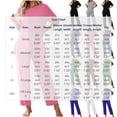 thumbnail image 3 of RYRJJ Pajamas for Women Soft Pjs Lounge Sets Short Sleeve Crewneck Tops and Long Pants 2 Piece Pjs Set with Pockets for Sleep Home Travel, 3 of 7