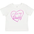 thumbnail image 3 of Inktastic I Love My Daddy in Pink Chalk Heart Boys or Girls Baby T-Shirt, 3 of 5