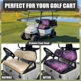 thumbnail image 4 of HUAICONG Purple Butterfly Spiral Design Universal Golf Cart Seat Cover for EZGO EZGO TXT, Non-Slip Seat Cover Towel Blanket Golf Cart Seat Blanket, 4 of 7