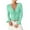 Mint Green, variant on fatyb Women's Spring Summer Tops Crop Bell Long Sleeve Ribbed Shirts V Neck Drawstring Casual Knit Tee